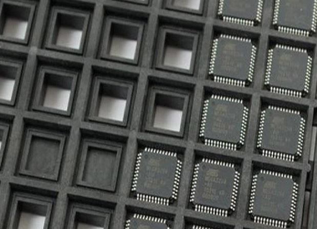 A microprocessor chip tray.